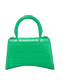 XS Hourglass, &pound;595, Handbags, Green, Croc Embossed, Back view